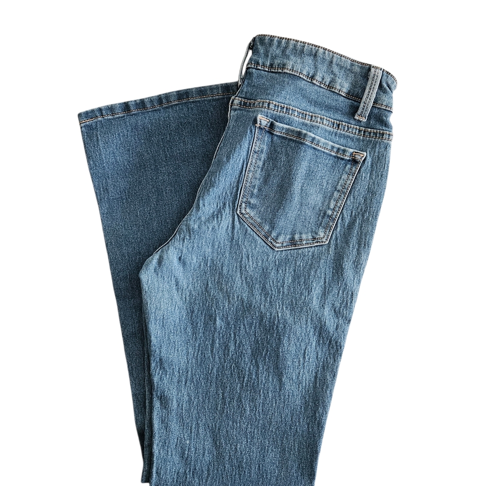 NOBO Blue Mid Rise Bootcut Jeans - Picture 3 of 5
